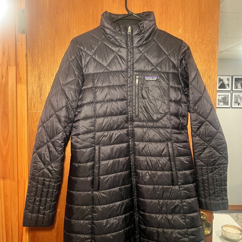 Women's black Patagonia long jacket